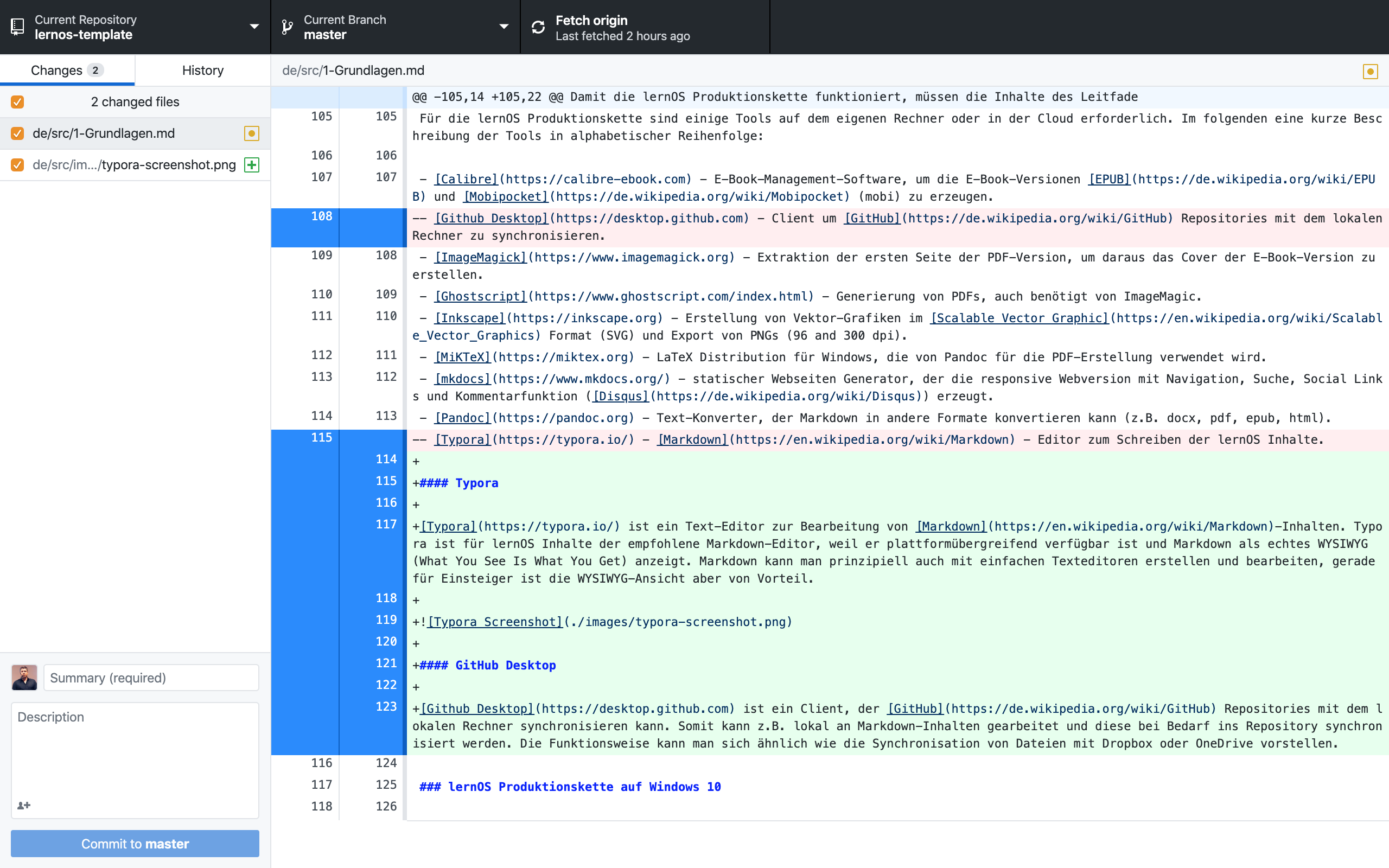 Github Desktop Screenshot